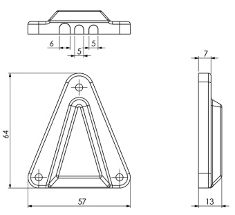 Scout PA-8 - Coaxial Feed-Through White