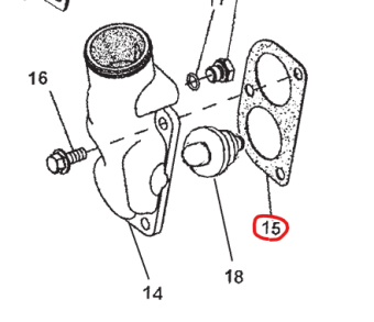 Northern Lights R124607 - GASKET,THERMOSTAT COVER MTG