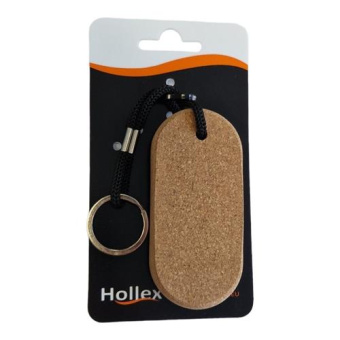 Hollex Floating Keychain with Cork Block 4x9 cm