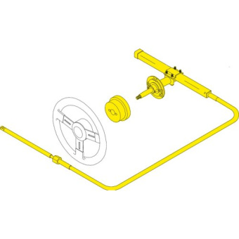 SeaStar SS13206 - Safe-T II (No-Feedback) 3.2 Rotary Steering System With Cable 6' (1.83m)