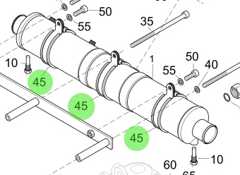 Steyr 2179013-0 - Pipe Clamp 67/20