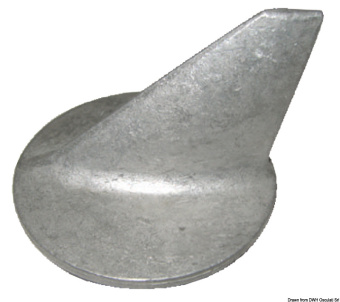 Mercury 31640 & Honda 41107- ZW1-003ZA Aluminium Fin Anode - Osculati 43.420.10