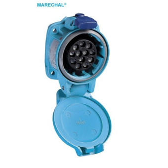 Marechal Multicts PN12C Socket Poly Blue Size 1 IP66/67 12C 16A 480V