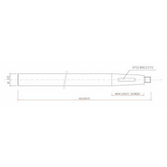 Propeller Shaft Duplex 4462 - Ø Shaft 25mm, Length 2500mm