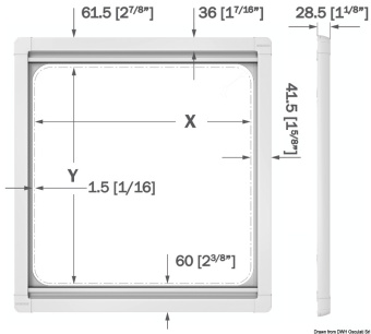 Osculati 19.802.20 - Oceanair Roller Blind And Flyscreen For Lewmar 20