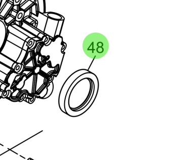 Steyr 2170276-1 - Rotary Shaft Seal for Crankshaft on Steyr Engines