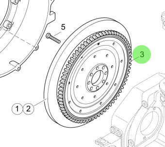 Steyr 2205031-0 - Flywheel Starter Ring Gear