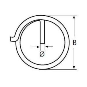 Euromarine A4 Split Ring Ø2 X 25mm