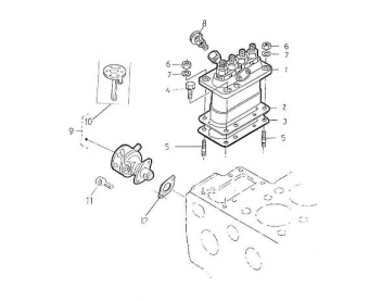 Nanni Diesel 970492512 - GASKET,FUEL PUMP for 4.220HE/5.250TDI/5.280HE