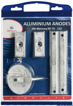 Osculati 43.357.00 - Anode Kit For Mercury 75>115 EFI Zinc