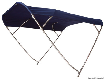 Osculati 46.915.14 - Shade Master Inox Depth Foldable Bimini 255/270 cm