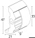 Osculati 44.480.38 - C-Shaped Pre-Drilled And Faireds Strake 35 mm (4x3 m)