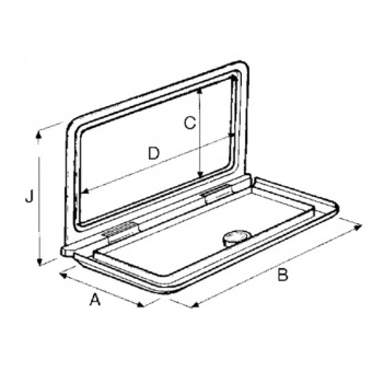 Nuova Rade Chest With Lock 375 mm X 275 mm X 160 mm D 