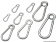 Osculati 09.186.10 - Carabiner hook polished AISI 316 with eye 10 mm (10 pcs.)
