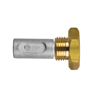 Tecnoseal 02012T - AIFO-FTP Pencil Anode Ø 13 L.26 Complete With Brass Plug Th. 16X1,5