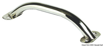 Osculati 41.911.09 - Oval Pipe Handrail AISI316 19x25 mm 219 mm