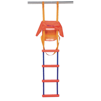 Allpa Nylon Emergency Ladder, 5-Steps, Including Nylon Bag And Grab Hook, L=1515mm