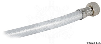 Osculati 15.160.01 - New Edge White Shower PVC Stainless Steel hose 2.5 m