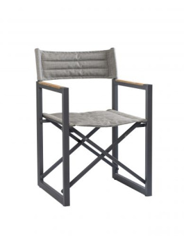 ARC Marine Director's Chair The Square Aluminium Jute