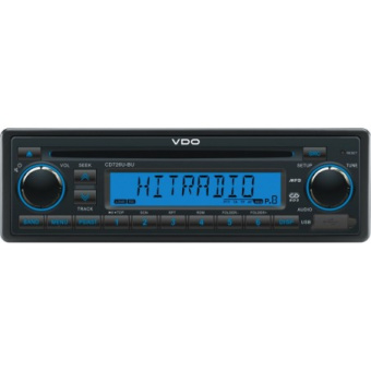 VDO CD726U-BU - 24V Radio-CD RDS USB MP3 WMA Blue Backlight