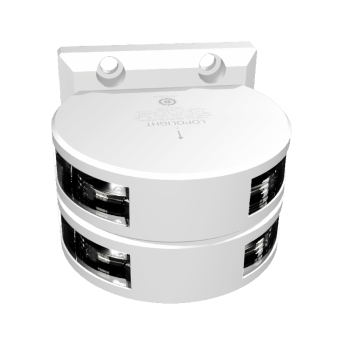 Lopolight 301-011ST-WH - Navigation Light 5NM 225° White, Double Masthead, Vertical Mount, White