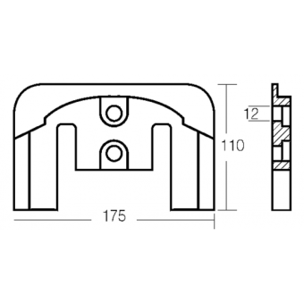 E. Polipodio Zinc Plate For Bravo I-II-III Engine