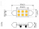 Talamex Super LED 6 Festoon 10-30V 37mm