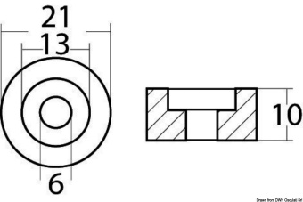 Osculati 43.261.02 - Magnesium Ring Anode For Suzuki 4/300 HP Outboard