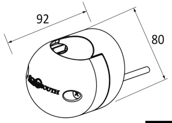 Osculati 48.180.15 - Blind Base For T-Top Ø 44 mm