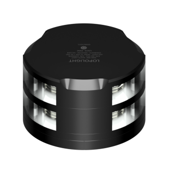 Lopolight 201-012-B-IR-FB - Navigation Light 2NM 360° White & IR, Horizontal Mount, 0.7m, Black