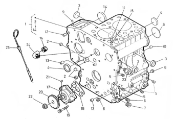 Nanni Diesel 970143115 - GASKET,OIL PUMP for N2.10/N2.14/2.50HE/N3.21