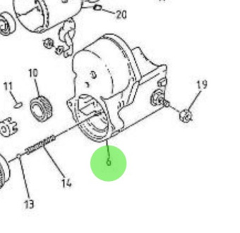 Nanni Diesel 970517306 - Starter Solenoid Switch Holder for HE Series Engines
