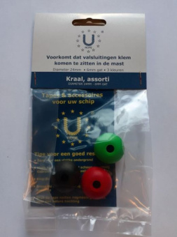 U-Rope Parrel Bead 24 mm Mix of 3 Colors