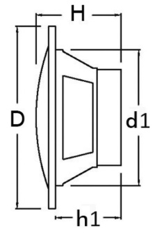 Osculati 29.741.01 - Dual Cone Loudspeakers 3" 2x20 W White