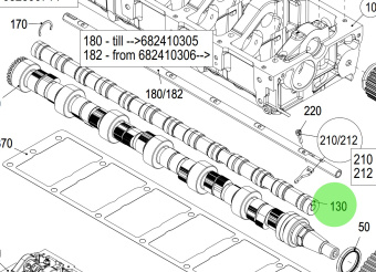 Steyr 2180860-0 - EG Eccentric Shaft Assembly for Steyr Engine Applications