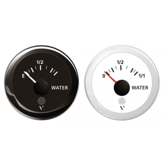 VDO Clean Waters Level Indicator Ø 52 mm Black Color Scale 0-1/1 12/24v