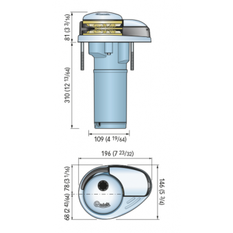Quick DP2L 770 Low Profile Vertical Anchor Windlass 12V 350W B.6