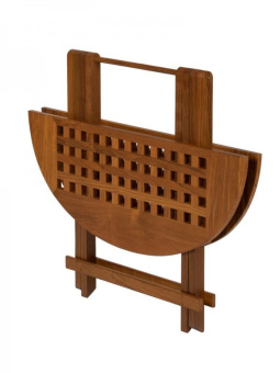 ARC Marine Folding Table Oval Grate Unoiled
