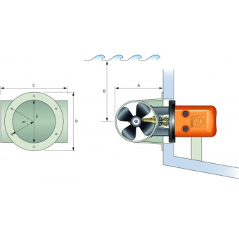 Quick Stern Tunnel For Bow Thruster BTQ-140