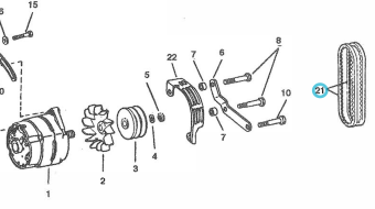 Northern Lights AT24833 - DRIVE BELT SET