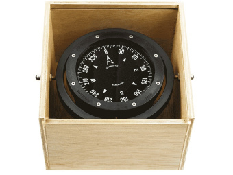 Autonautic C4-00114 - Gimballed Compass In Wooden Box 100mm  