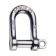 4WATER Galvanised Stamped Straight Shackles D8
