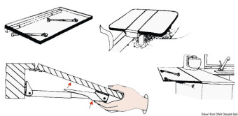 Osculati 48.202.00 - Arm For Rakego Foldable Arm 60 kg 20/30 mm