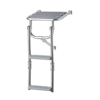 Nuova Rade 29390 - Platform Ladder, Stainless Steel 316, 2 Plastic Steps, L600xW325mm