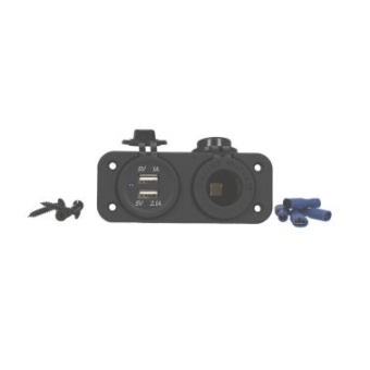 Euromarine USB Flush-Mount Socket - Double