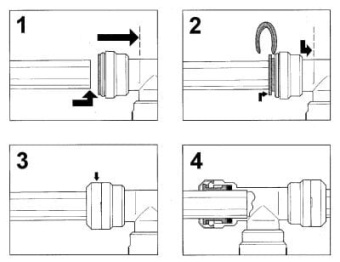 Whale WX1583 - Quick Connect Adaptor 3/8" BSP Male (2 pcs)