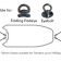 Rapid Marine Bow And Stern Kit 3x35mm Double Hook - 1.2 m Black