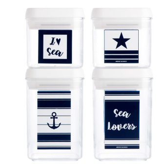 Marine Business Sea Lovers Canisters Set (4 pieces)
