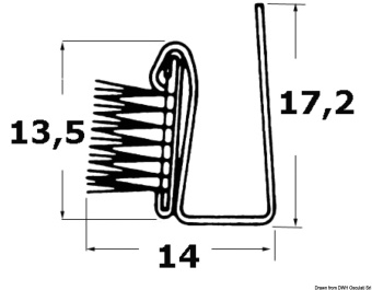 Osculati 44.751.18 - Anti-Draught Guide