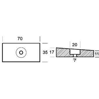 E. Polipodio Aluminium Plate For 75/225 HP Engine